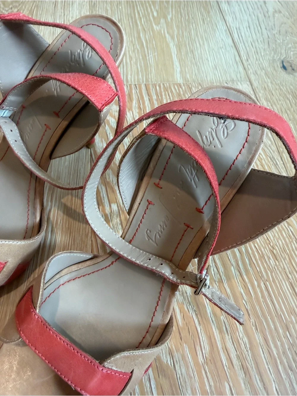 Elizabeth and James • Tan and Coral Heel